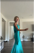Vintage Satin V-Neck Mermaid Elegant Long Prom Dress Prom Dress
