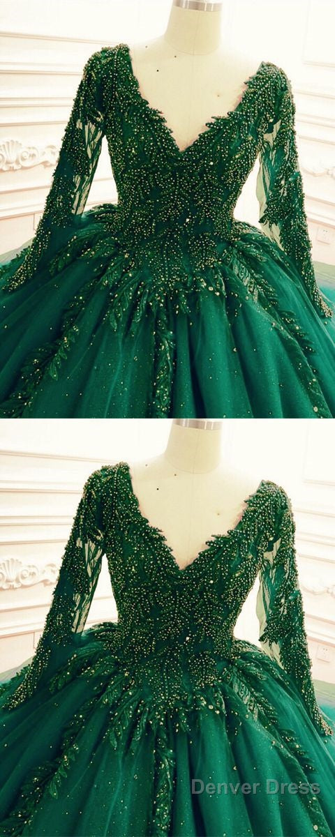 Green Wedding Dresses Ball Gown Prom Dress