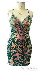 Cute Bodycon V Neck Blue Lace Homecoming Dresses