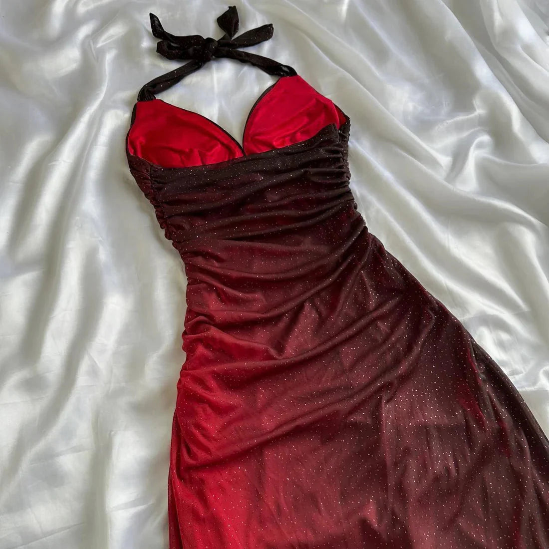 Burgundy Red/Indigo/Navy Blue Shiny Elegant Strappy Long Tulle Ball Gowns Prom Dress Birthday Prom Dresses