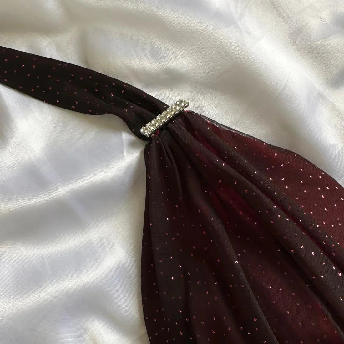 Burgundy Red/Indigo/Navy Blue Shiny Elegant Strappy Long Tulle Ball Gowns Prom Dress Birthday Prom Dresses