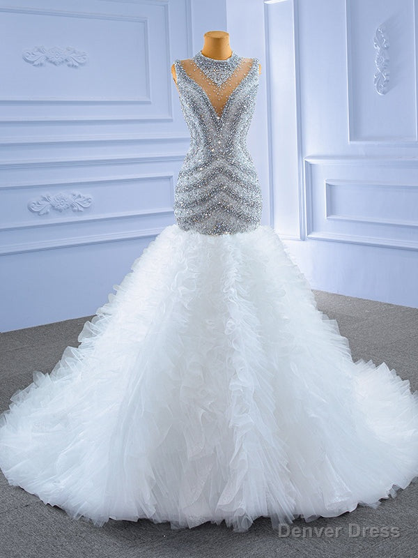 Hand Work Beading Crystal Luxury Wedding Dress Main image