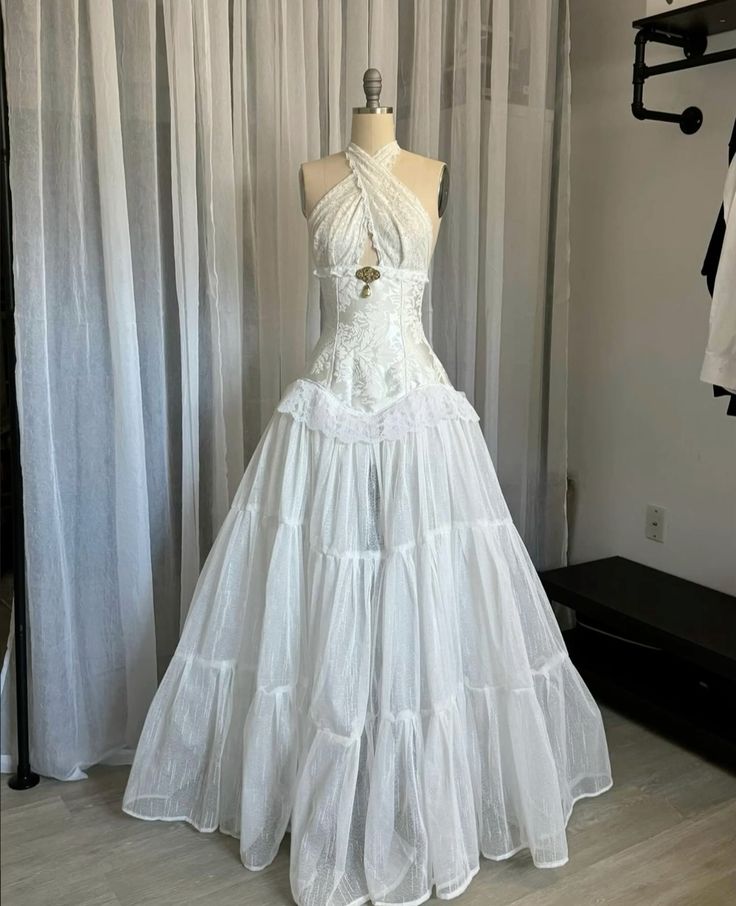 Halter Lace A Line Occasion Dress Prom Dresses