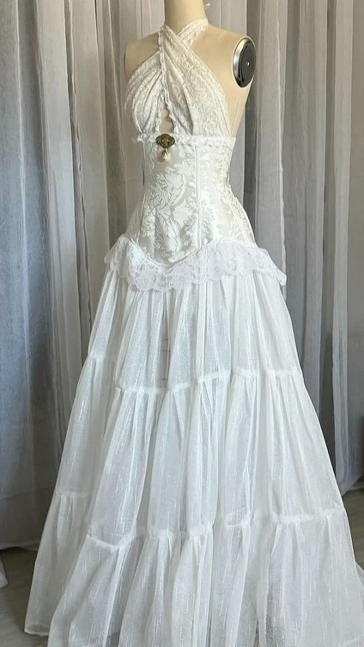 Halter Lace A Line Occasion Dress Prom Dresses