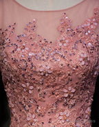 High Quality Tulle Prom Dresses with Lace Applique, Long Prom Gowns