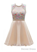 Homecoming Dresses Pink Beadings