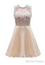 Homecoming Dresses Pink Beadings