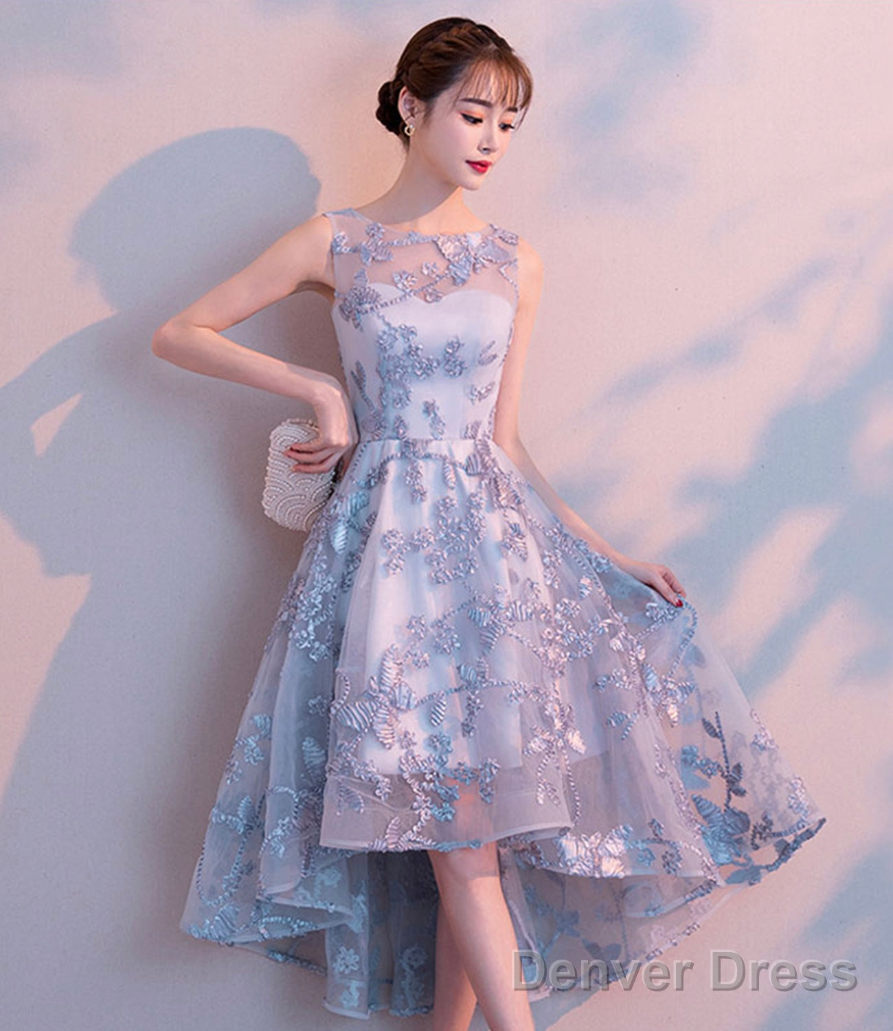 Homecoming Dress Cute Tulle High Low Short Dress Fashion Dresses