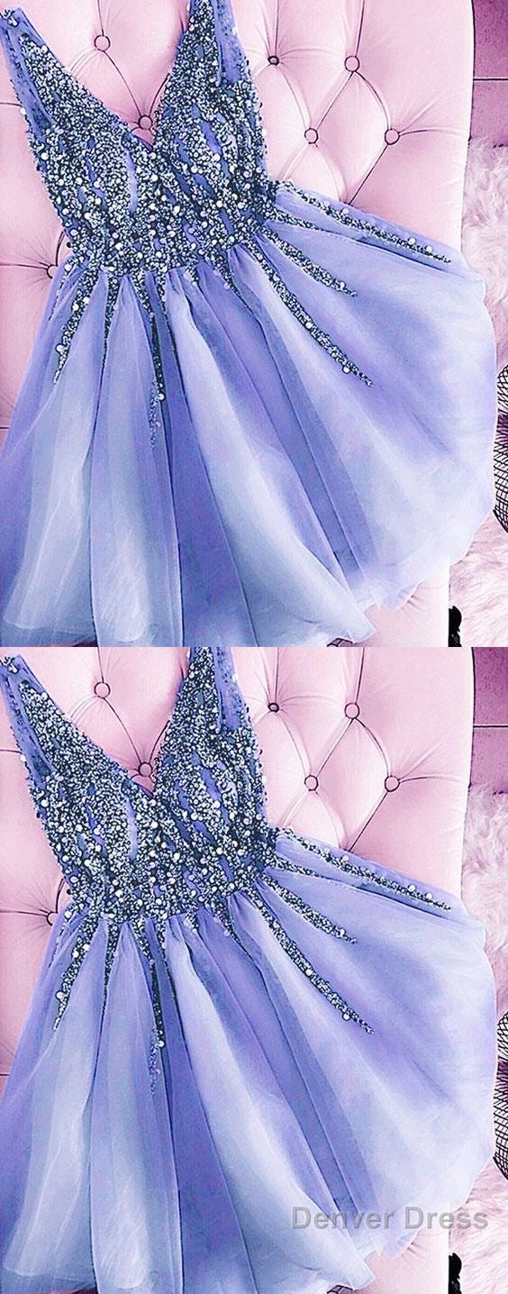 Homecoming Dresses Tulle V Neck Ruffles Short Gowns Cute Main image