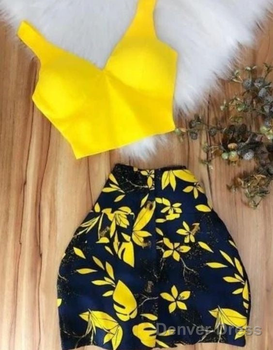 Homecoming Dress Yellow Short Prom Dresses