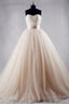 Hot Strapless Tulle Ball Gowns Wedding Dresses Lace Up Back