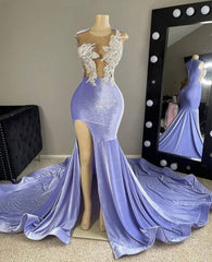 Floor Length Trumpet Mermaid Sequin Prom Gown, African American Long Prom Dress