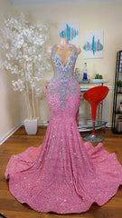 Prom Dresses,mermaid Sequins Evening Dress,wedding Reception Gown, Shimmery Dresses , Bridal Dresses
