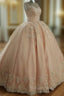Illusion Neckline Tulle And Satin Ball Gowns Wedding Dresses Lace Embroidery