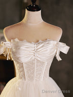 Ivory Sweetheart Neck Tulle Lace Short Prom Dress Tulle Homecoming Dress