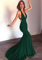 Jersey Prom Dresses Trumpet Mermaid Sleeveless Court Train
