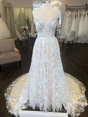 Lace A-Line Wedding Dress, Bridal Gown ,Dresses For Brides