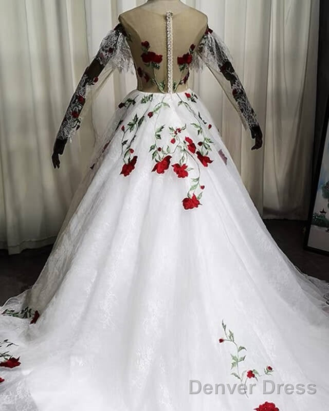 Lace Charro Quinceanera Dresses Long Sleeve