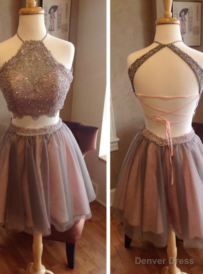 lace homecoming Dress two piece homecoming Dresses Main image