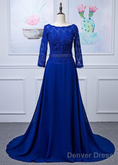 Lace Long Sleeves  Scoop Neck Mother Of The Bride Dresses