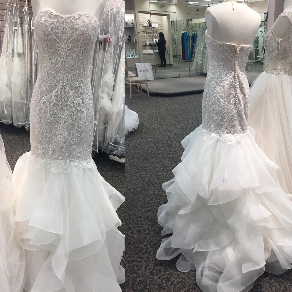 Lace Mermaid Unique Charming Wedding Party Dresses Main image