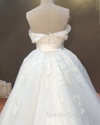 Lace Off Shoulder Mermaid Wedding Dresses Removable Skirt