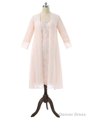 Lace Pearls Groom Formal Short Mother Dresses For Wedding