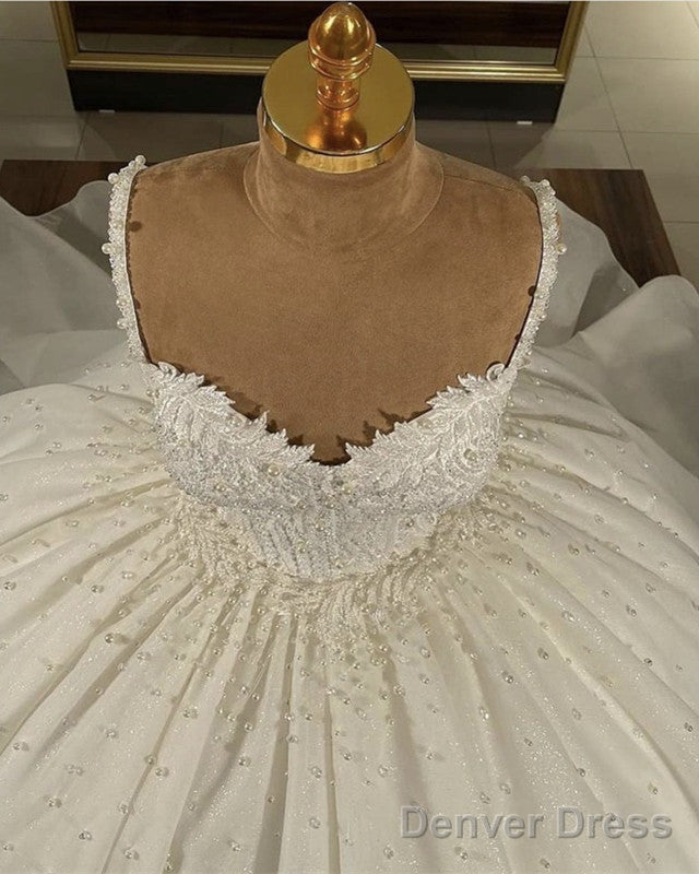 Lace Sweetheart Corset Wedding Dress Satin Ball Gown Secondary image