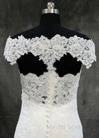 Lace Trumpet Mermaid Sweep Train Off The Shoulder Wedding Dresses