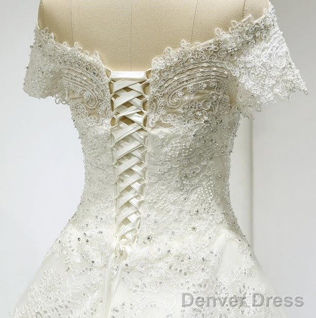 Large Tail Diamond Wedding Short Sleeved Lace High-End Wedding Band