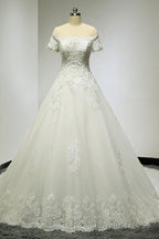 Large Tail Diamond Wedding Short Sleeved Lace High End Wedding Band