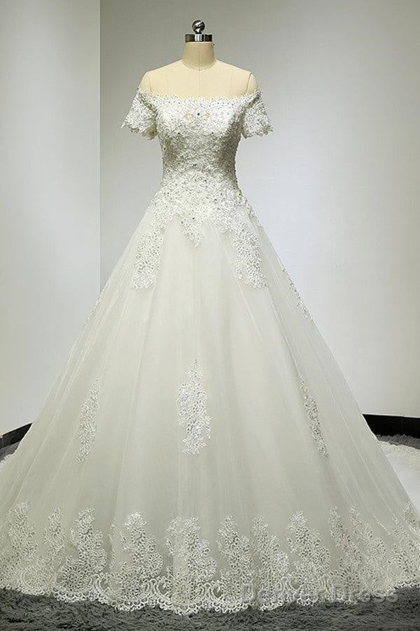 Large Tail Diamond Wedding Short Sleeved Lace High End Wedding Band