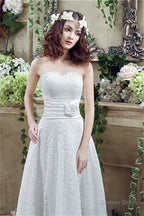 lassic Sweetheart Lace Wedding Dresses