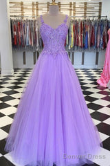 Lavender Prom Dress, Formal Dress, Evening Dress, Dance Dresses, Graduation Party Dress