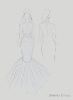 2025 Silver Long Sleeve Mermaid/Trumpet Lace and Tulle Prom Dresses