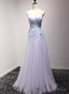 Light Blue and Pink Charming Sweetheart Lace Prom Dress , Prom Dresses , Prom Gown