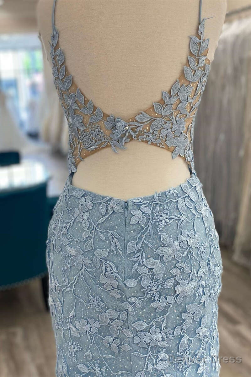 Light Blue Lace Homecoming Dress Dinner Dresses Prom Short