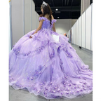 Light Blue Sparkly Off The Shoulder Appliques Prom Dress Quinceanera Dress Sweet 16 Prom Dresses Ball Gowns
