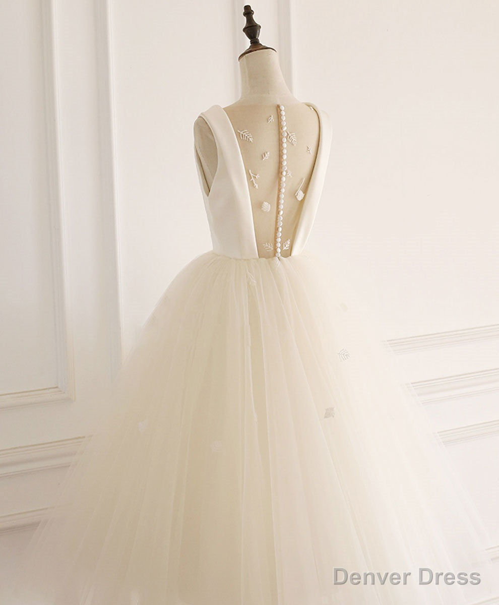 Light Champagne Tulle Short Prom Dress Tulle Homecoming Dresses