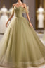 Light Green Sweetheart Tulle Long Formal Dresses, Light Green Prom Dresses Party Dresses