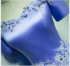 Light Purple Tulle Long Off Shoulder Long Party Dress, Lavender Prom Dress