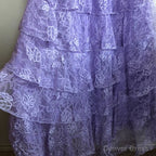 Lilac Lace Long prom Dress Prom Gowns Prom Dresses