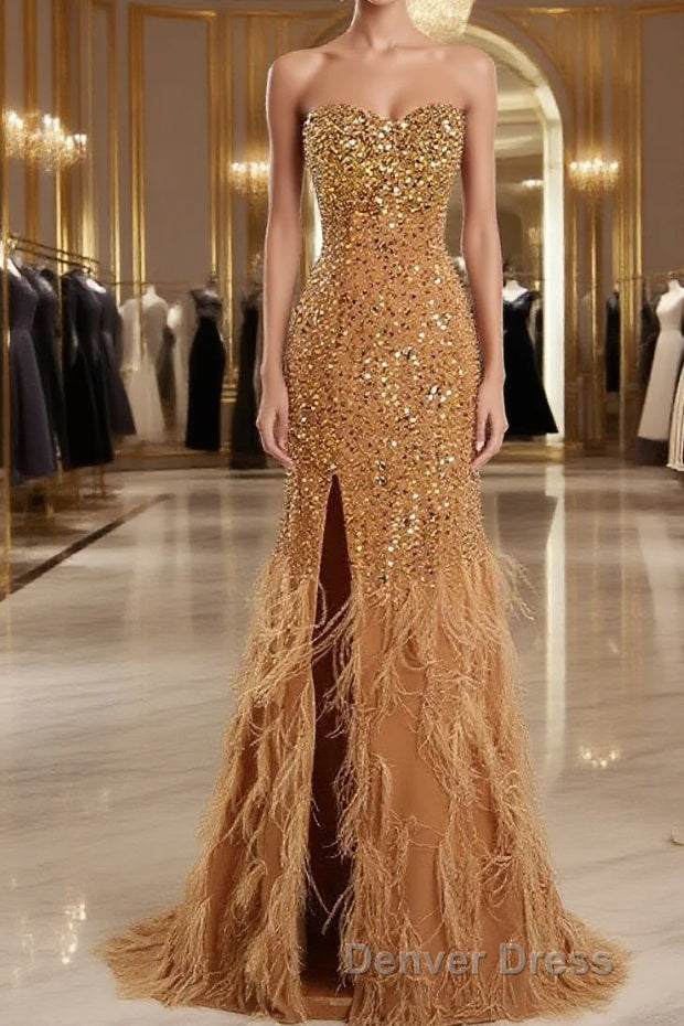 Long Evening Dresses with Side Slit - Cocktail Dresses Formal Dresses Main image