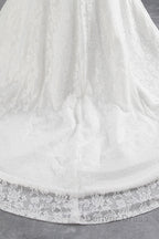 Long Mermaid Lace Off Shoulder Lace up Wedding Dresses