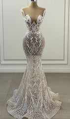 Long Mermaid Prom Dress Evening Dress Wedding Dress