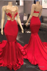 Long Mermaid Prom Dress Sexy Evening Dress