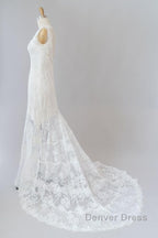 Long Mermaid Sweetheart Lace Backless Wedding Dresses