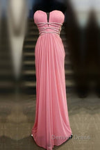 Long Sage Green Sheath Bridesmaid Dresses