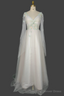 Long Sleeves Gradient Tulle Prom Dress Floor Length Prom Dresses