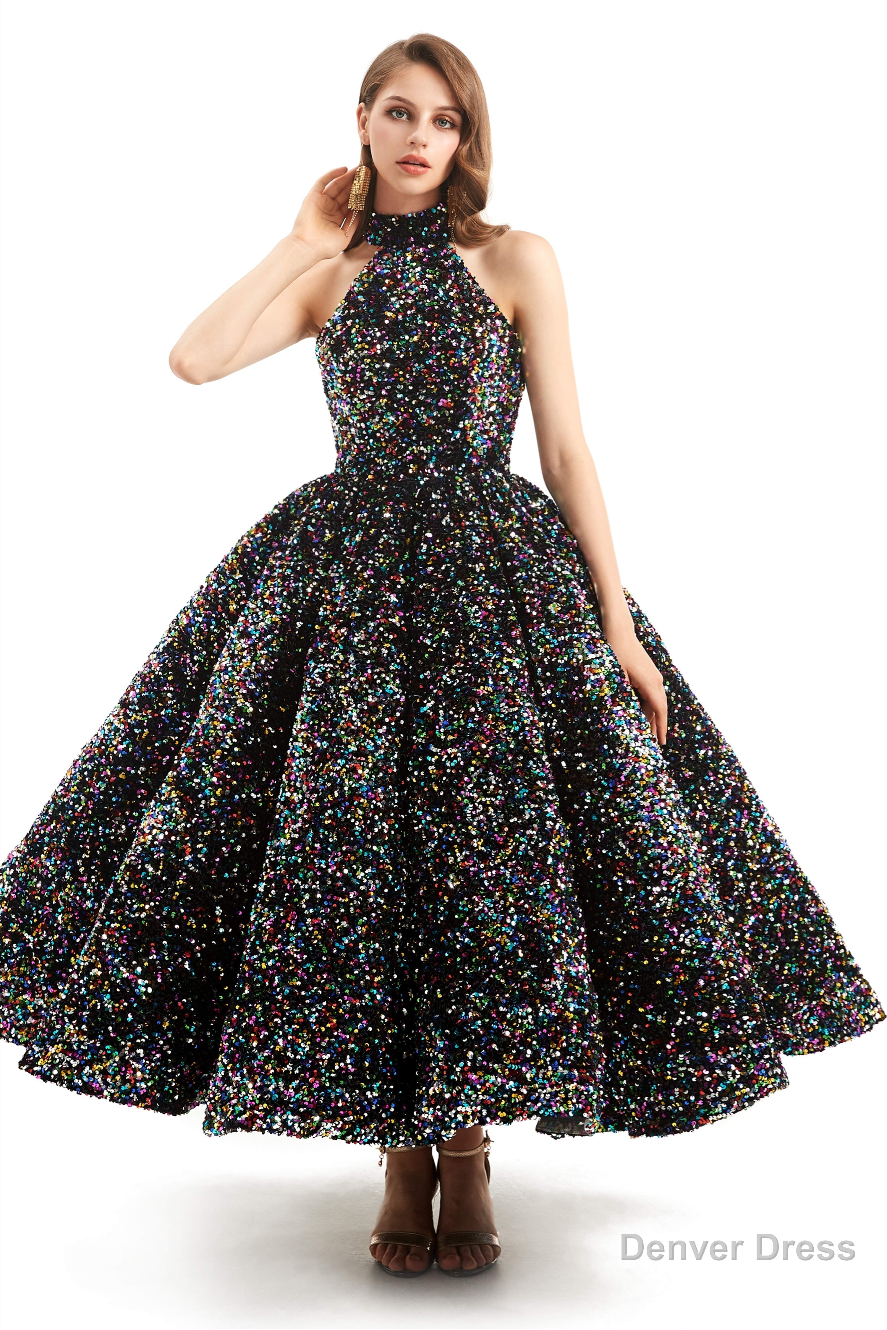 Long Sleeves Sequins Backless O Neck Quinceanera Dresses Secondary image